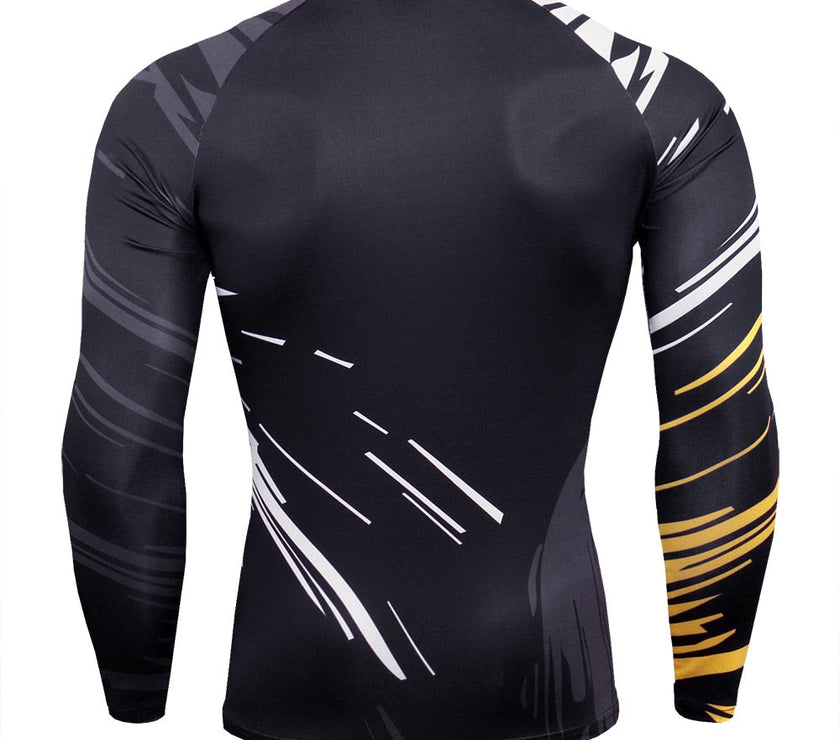 Men Quick Dry Long Sleeves Sports Tops