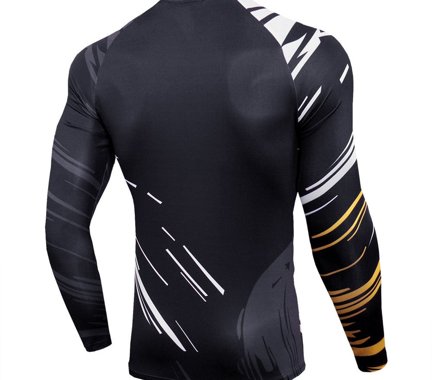 Men Quick Dry Long Sleeves Sports Tops