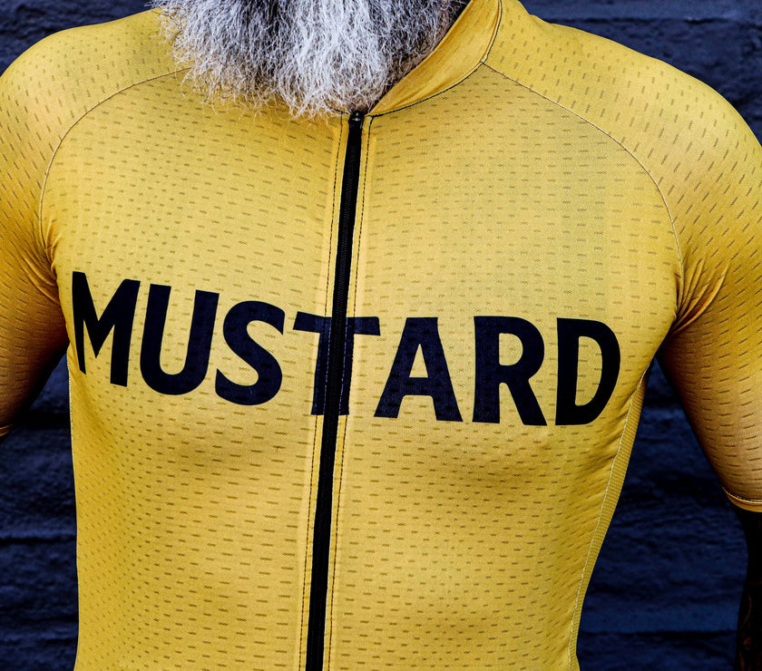 "MUSTARD" Breathable Cycling Jersey Set