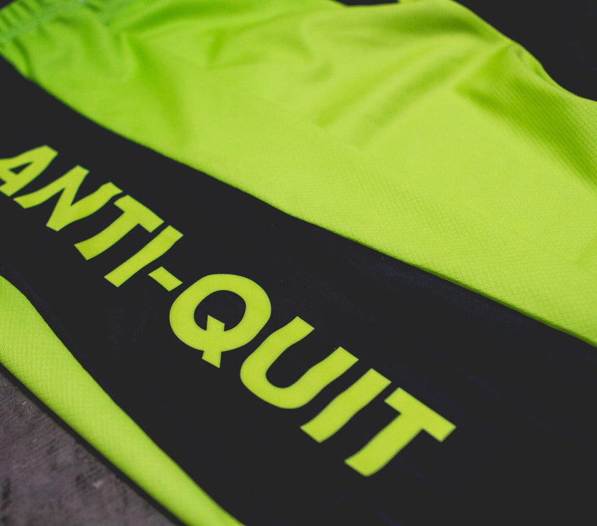 Fluorescent Green Zebra Print Professional Cycling Top