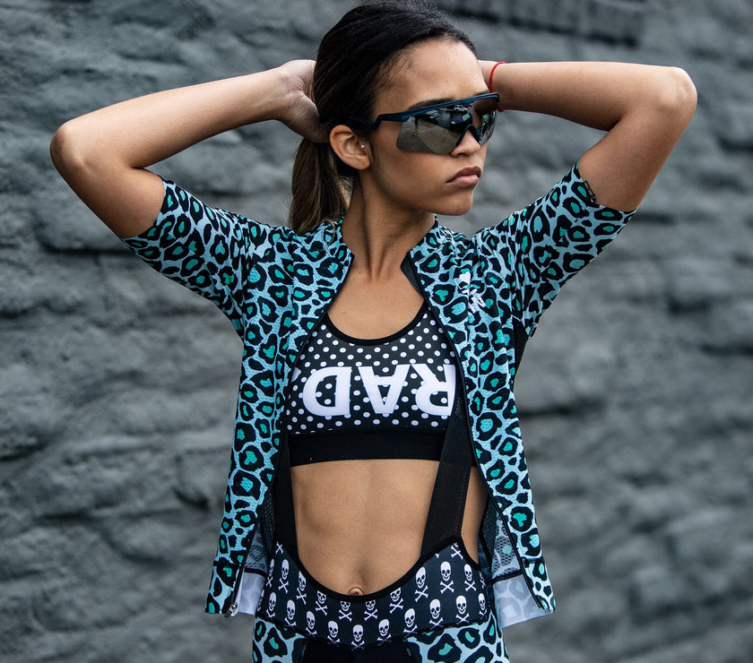 'Blue Cheetah' Collection Women's Cycling Wear