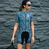 'Blue Cheetah' Collection Women's Cycling Wear