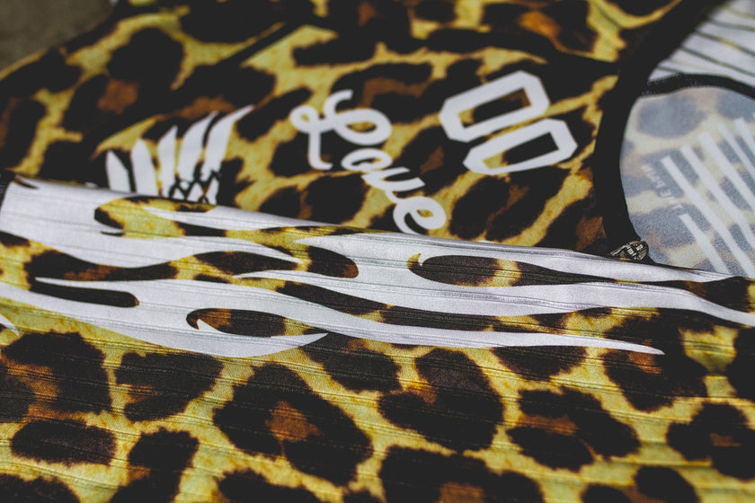 "Hot Rod Leopard" Unzip Race Suit