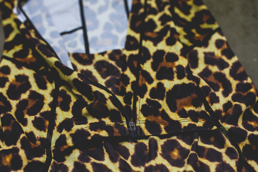 "Hot Rod Leopard" Unzip Race Suit