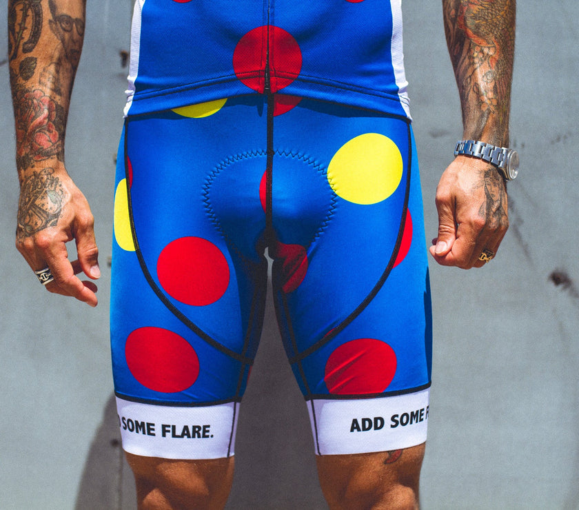 "Polka Dot Blue" Style Cycling Pants