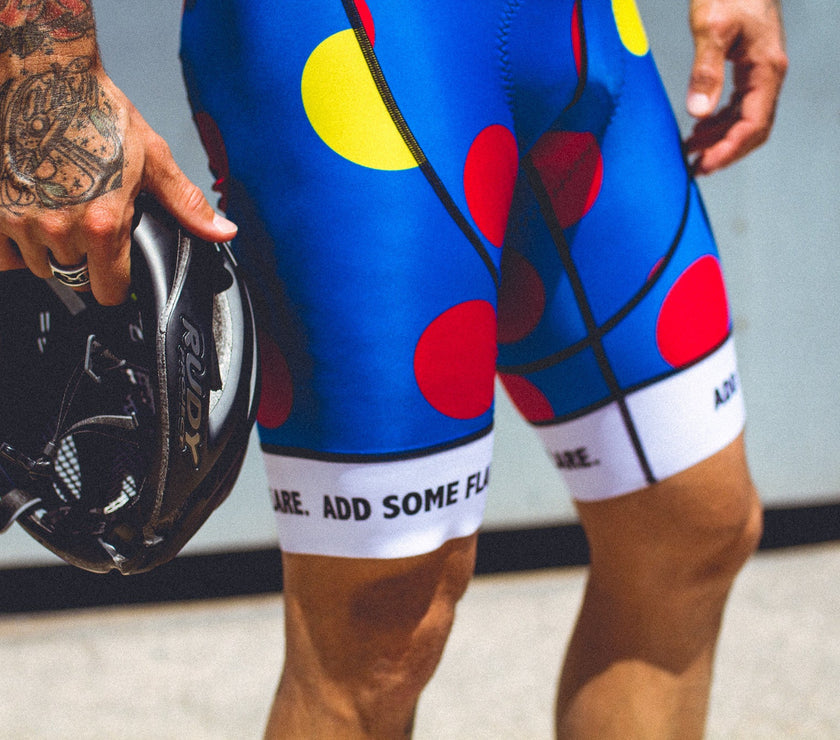 "Polka Dot Blue" Style Cycling Pants