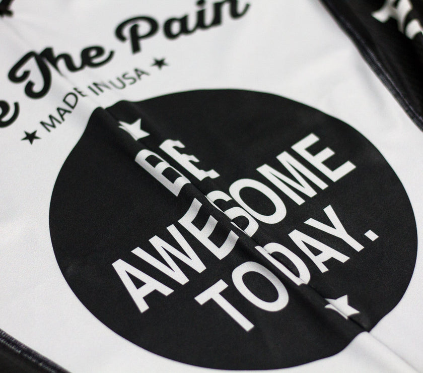 "Be Awesome Grey" Aero Race Suit