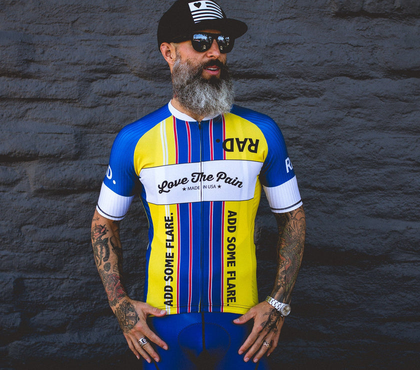 Jersey Style Professional Two-color Cycling Jersey (men)