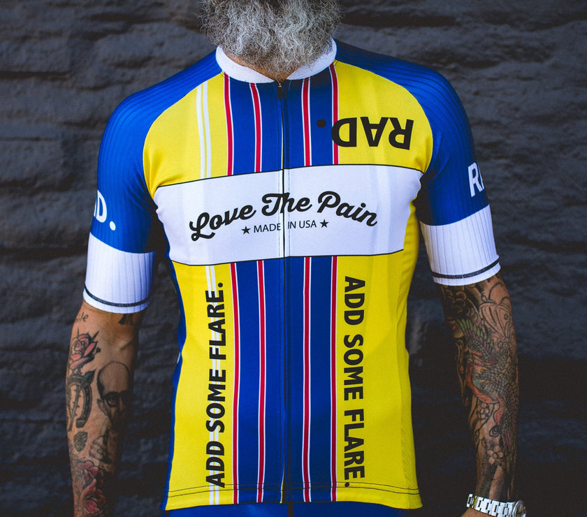 Jersey Style Professional Two-color Cycling Jersey (men)