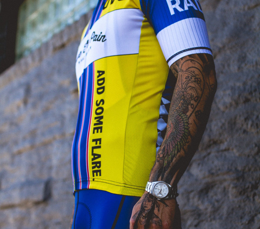 Jersey Style Professional Two-color Cycling Jersey (men)