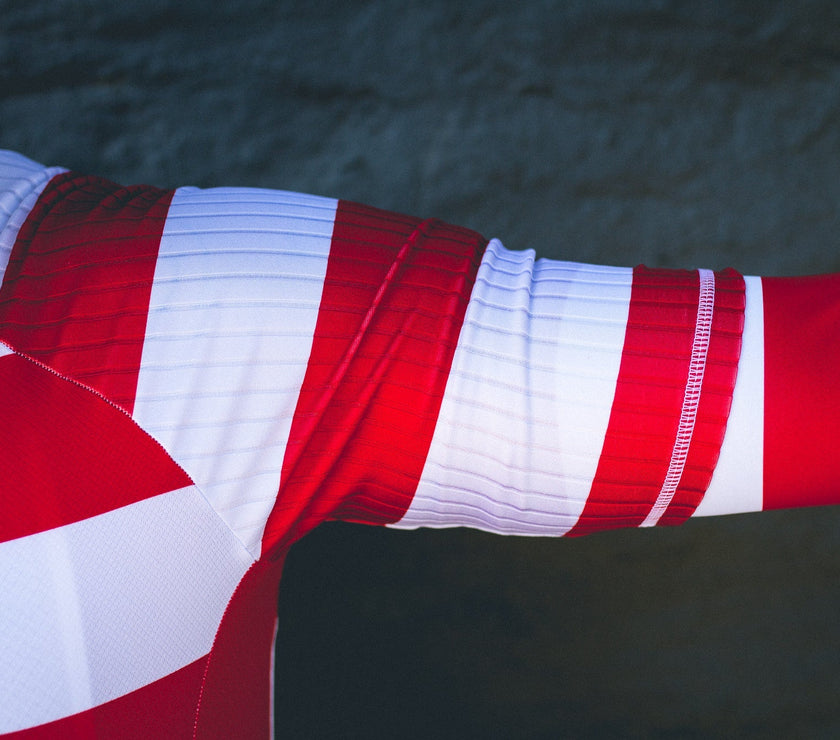 Black and Red Striped Suit Cycling Clothing High-grade Fabric Professional Sunscreen Quick-drying -top- short sleeve