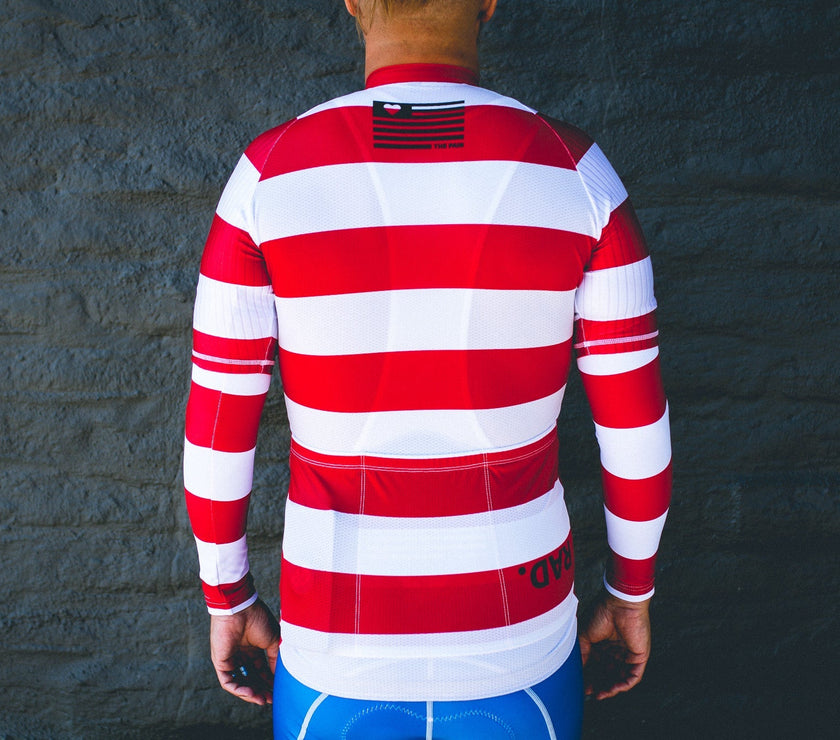 Black and Red Striped Suit Cycling Clothing High-grade Fabric Professional Sunscreen Quick-drying -top- short sleeve