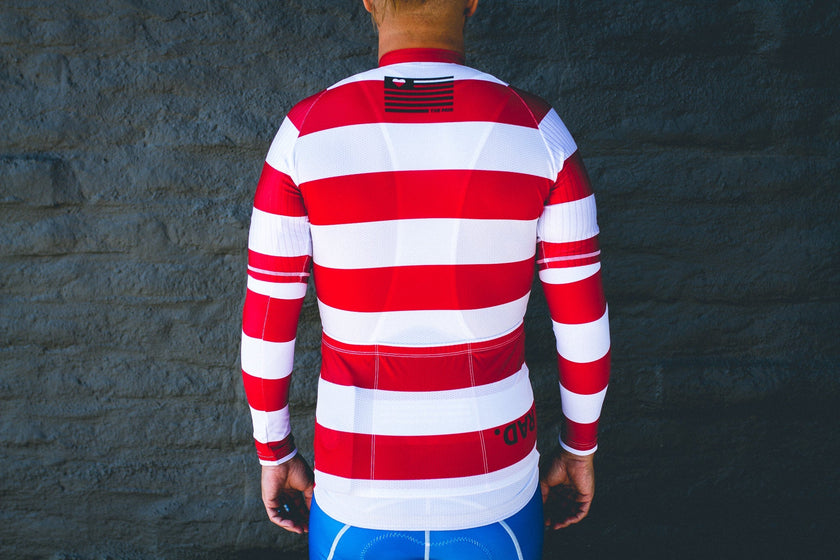 Black and Red Striped Suit Cycling Clothing High-grade Fabric Professional Sunscreen Quick-drying -top- short sleeve