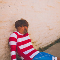 Black and Red Striped Suit Cycling Clothing High-grade Fabric Professional Sunscreen Quick-drying -top- short sleeve