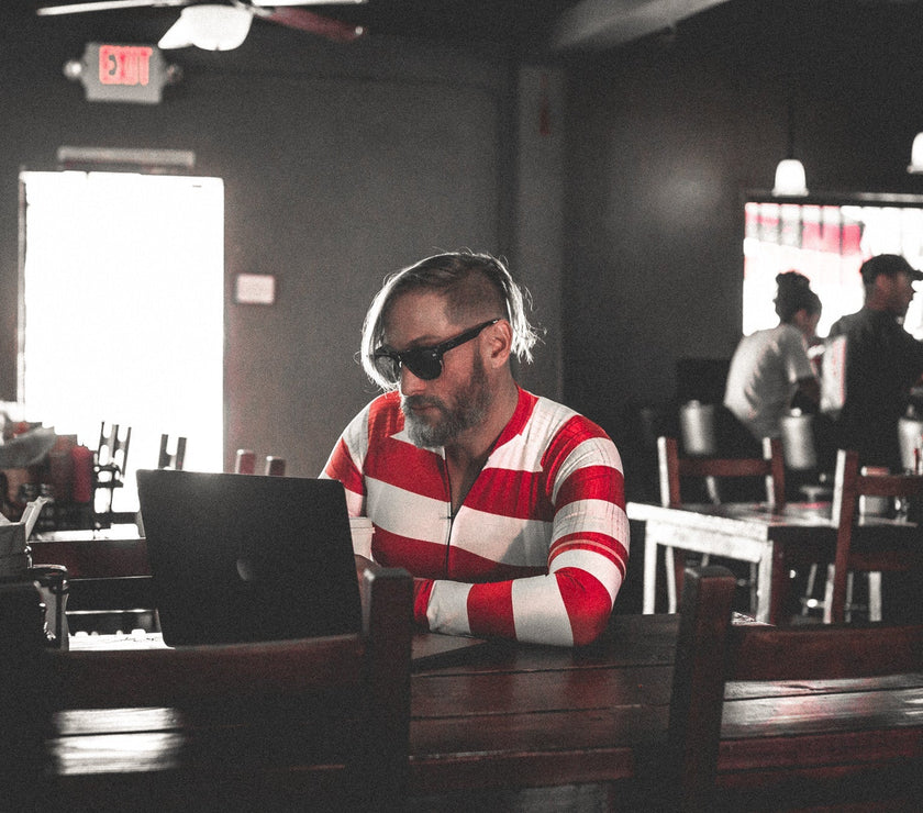 Black and Red Striped Suit Cycling Clothing High-grade Fabric Professional Sunscreen Quick-drying -top- short sleeve