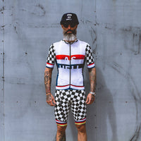 Checkerboard Mountain Race Professional Cycling Wear Breathable Comfortable