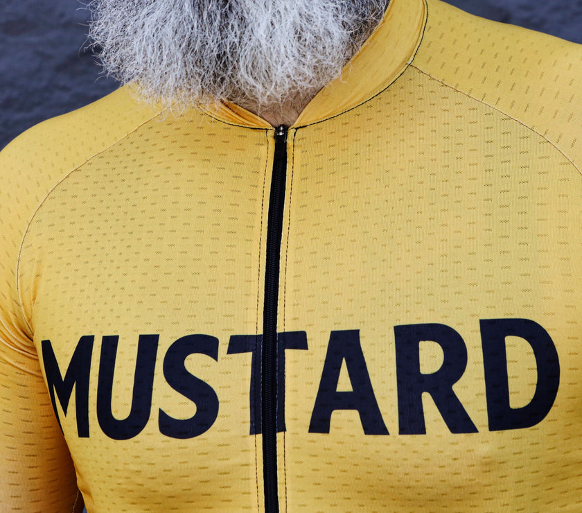 "MUSTARD" Breathable Cycling Jersey Set