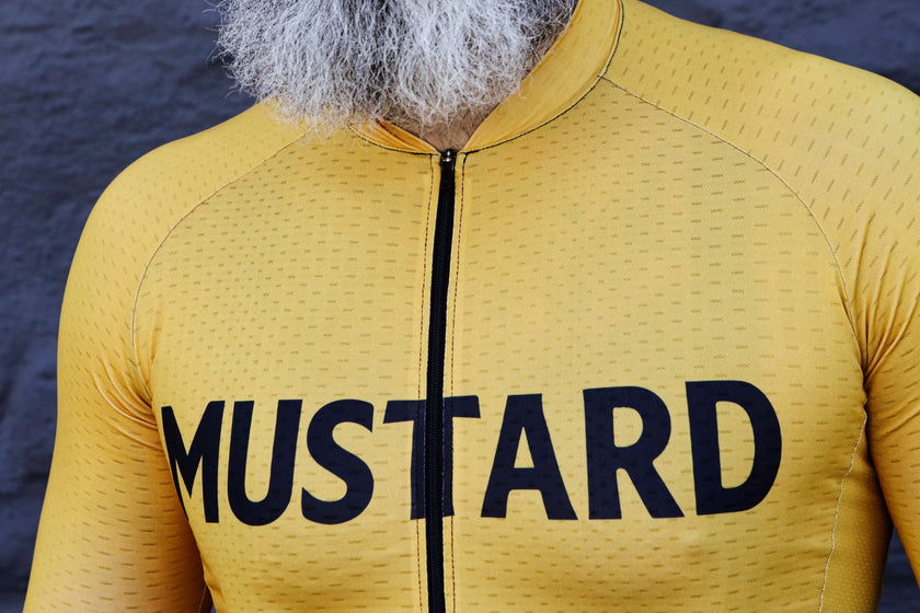 "MUSTARD" Breathable Cycling Jersey Set