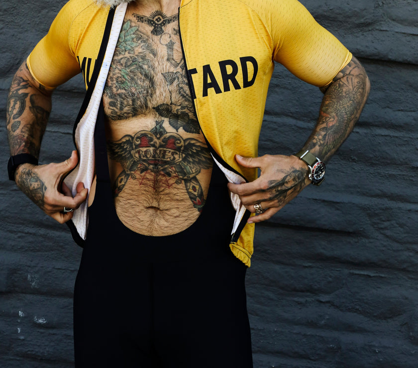 "MUSTARD" Breathable Cycling Jersey Set