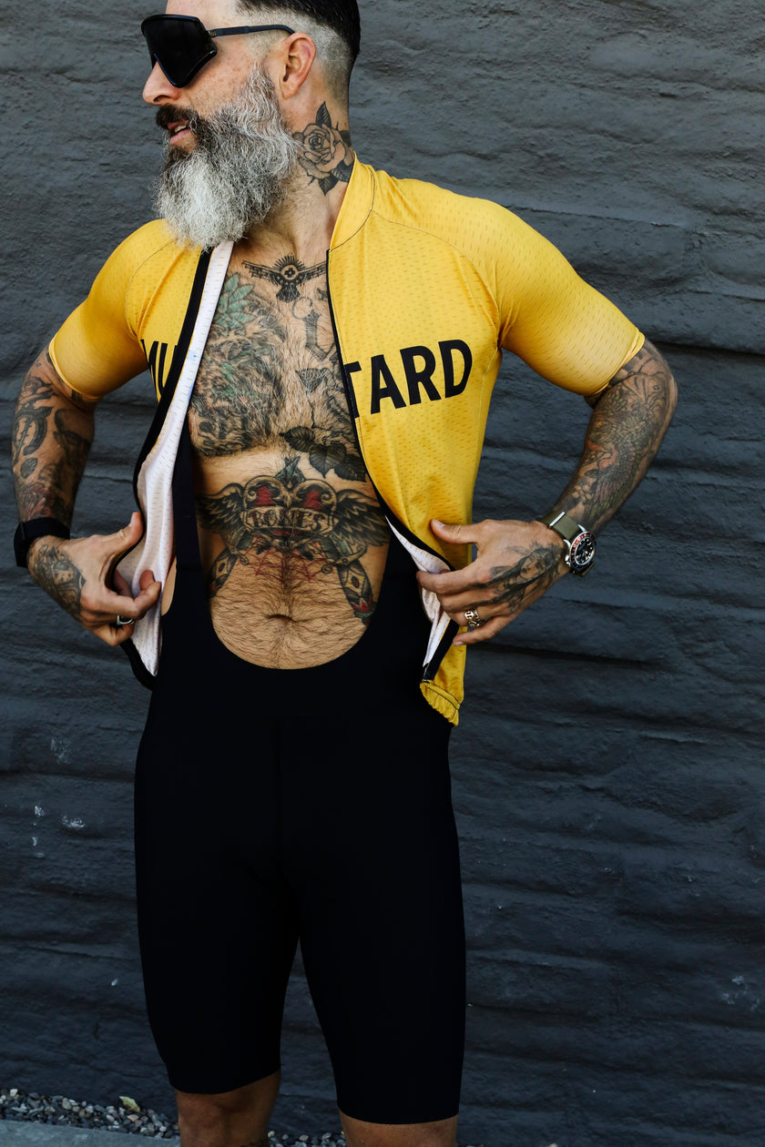 "MUSTARD" Breathable Cycling Jersey Set