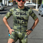 Army Green One Piece Cycling Suit Professional Riding Series