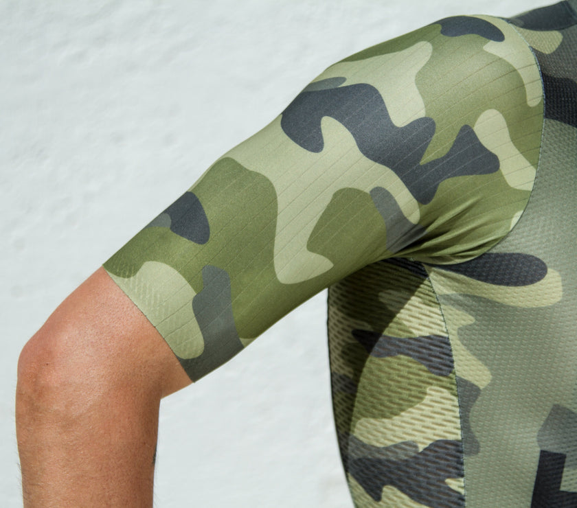 Army Green One Piece Cycling Suit Professional Riding Series