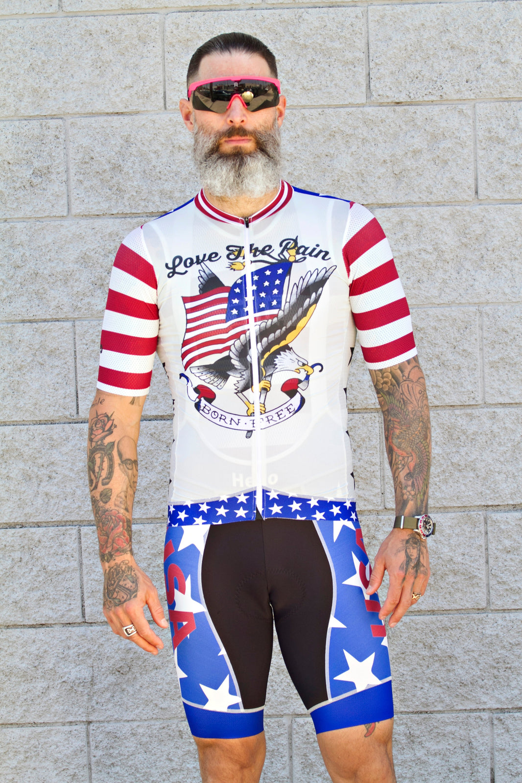 National Flag Series Cycling Clothing Suit Professional Quick-drying Breathable