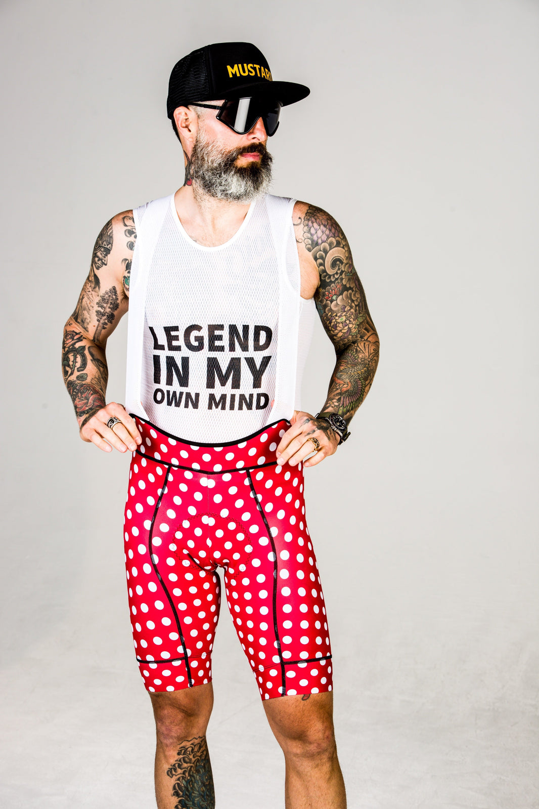 "Tablecloth" Racer Red Polka Dot Cycling Jersey