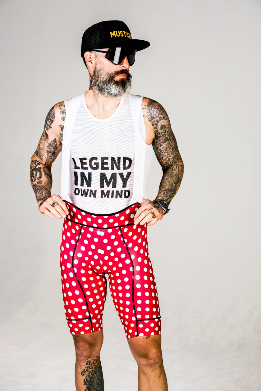 "Tablecloth" Racer Red Polka Dot Cycling Jersey