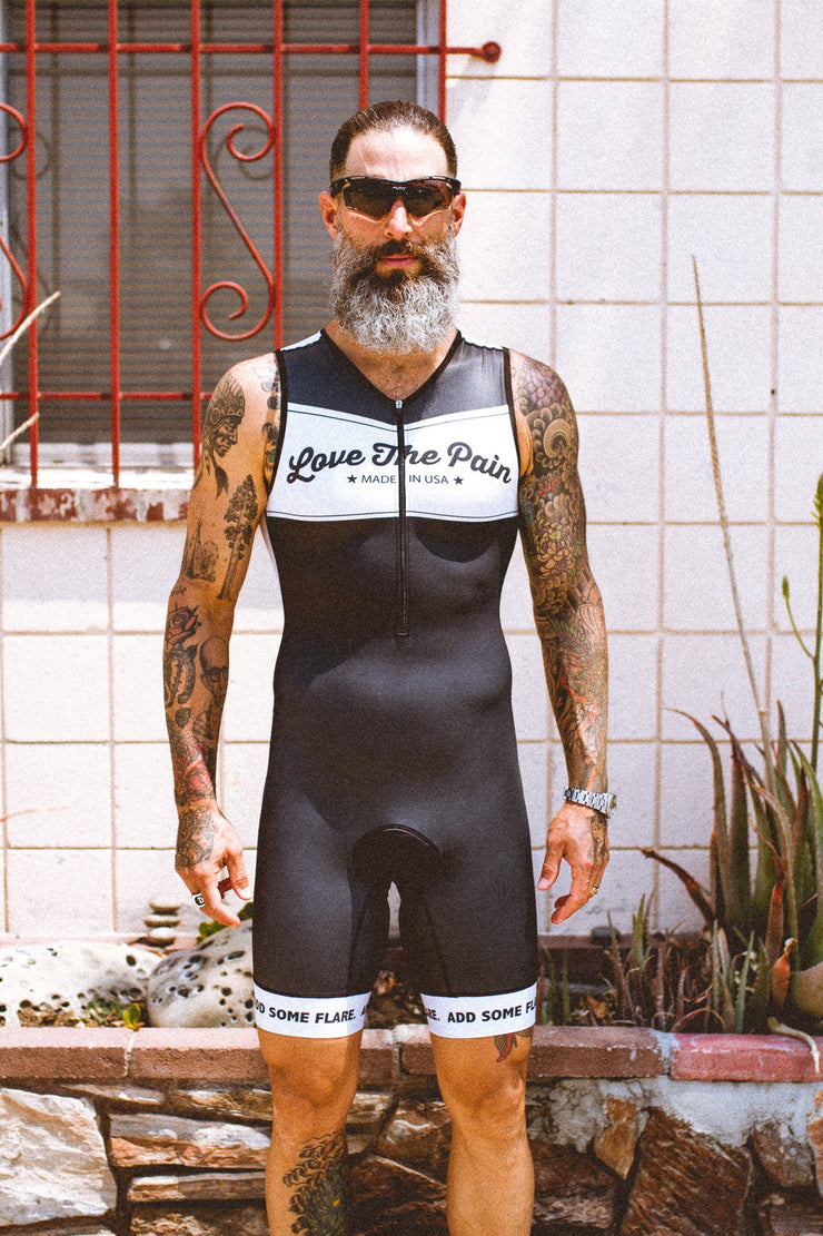 "Vintage Black" Sleeveless Suit