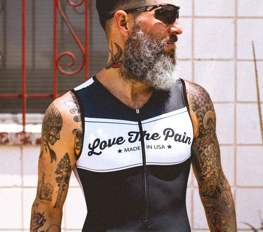 "Vintage Black" Sleeveless Suit