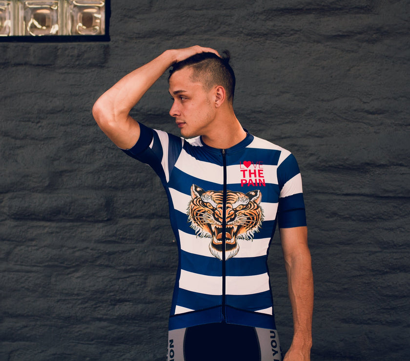 "Fierce Blue" Light Racer Aero Jersey (Men)-TOP