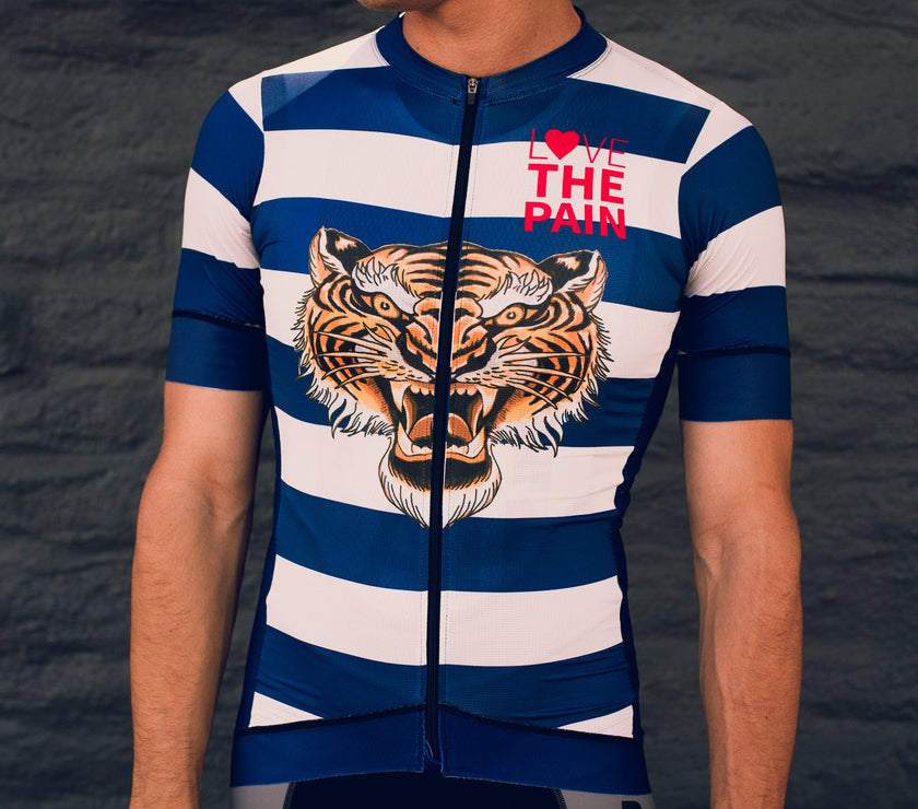 "Fierce Blue" Light Racer Aero Jersey (Men)-TOP