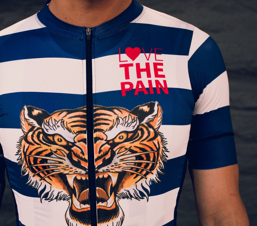 "Fierce Blue" Light Racer Aero Jersey (Men)-TOP