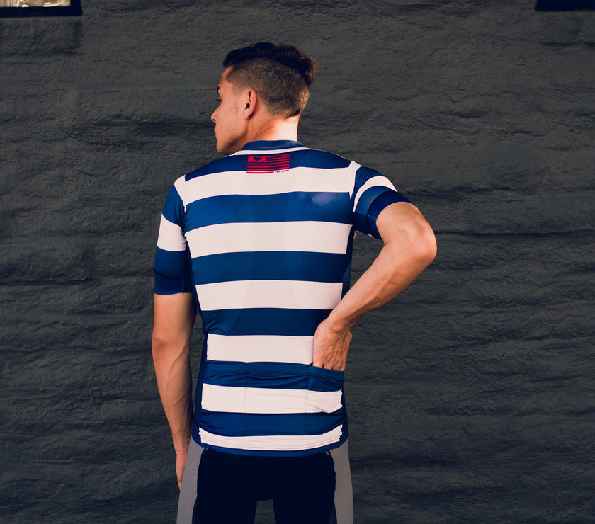 "Fierce Blue" Light Racer Aero Jersey (Men)-TOP