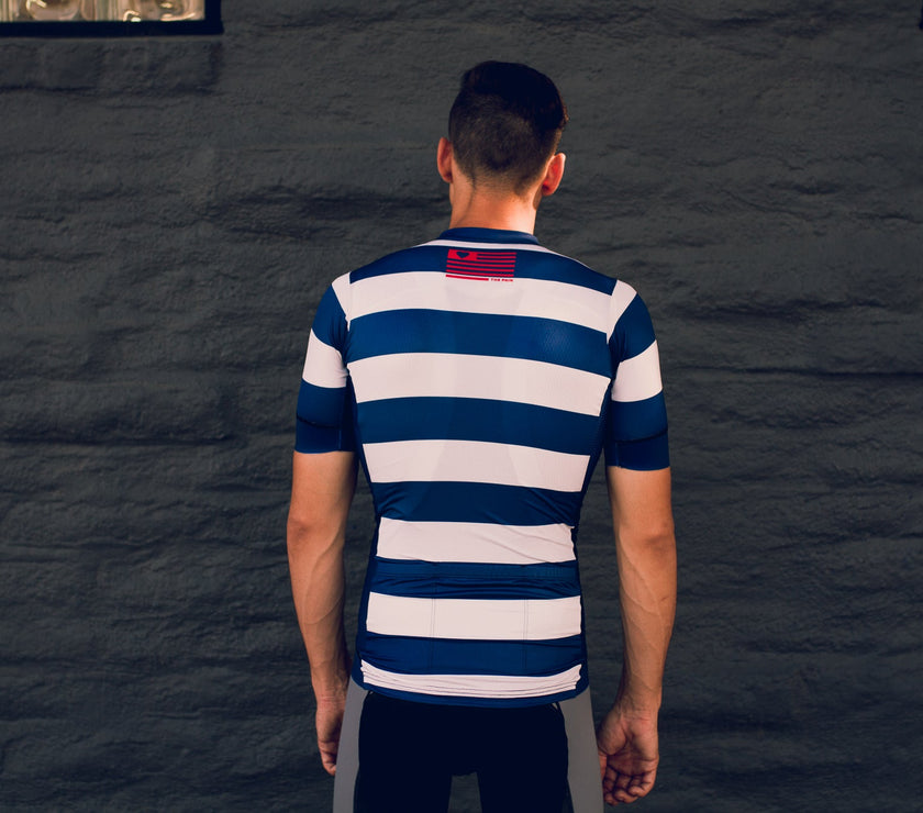 "Fierce Blue" Light Racer Aero Jersey (Men)-TOP