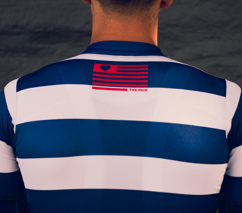 "Fierce Blue" Light Racer Aero Jersey (Men)-TOP