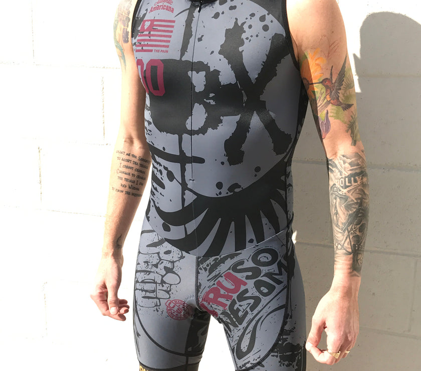 "Insane Graffiti" Sleeveless Suit