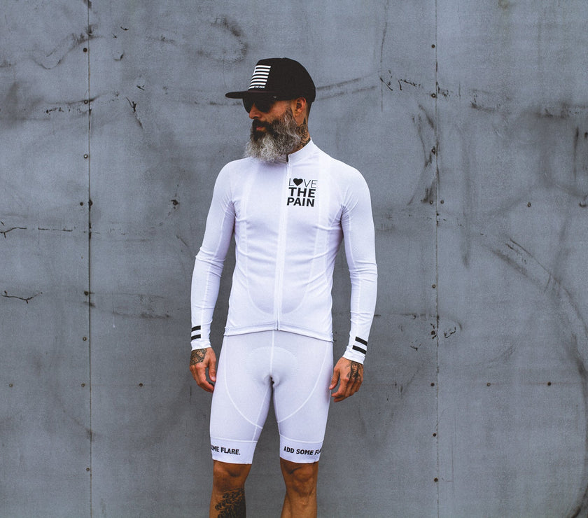 "Blanco" Professional Cycling Suit Pure White