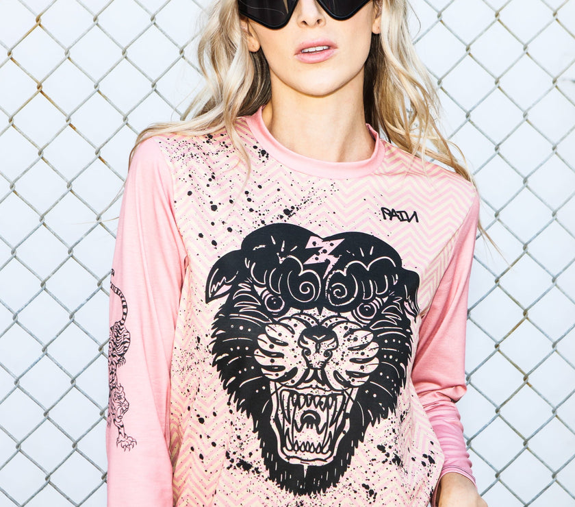 "Pretty 3/4" Tiger Tee