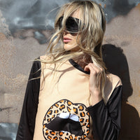 "Leopard Lip 3/4" T-Shirt