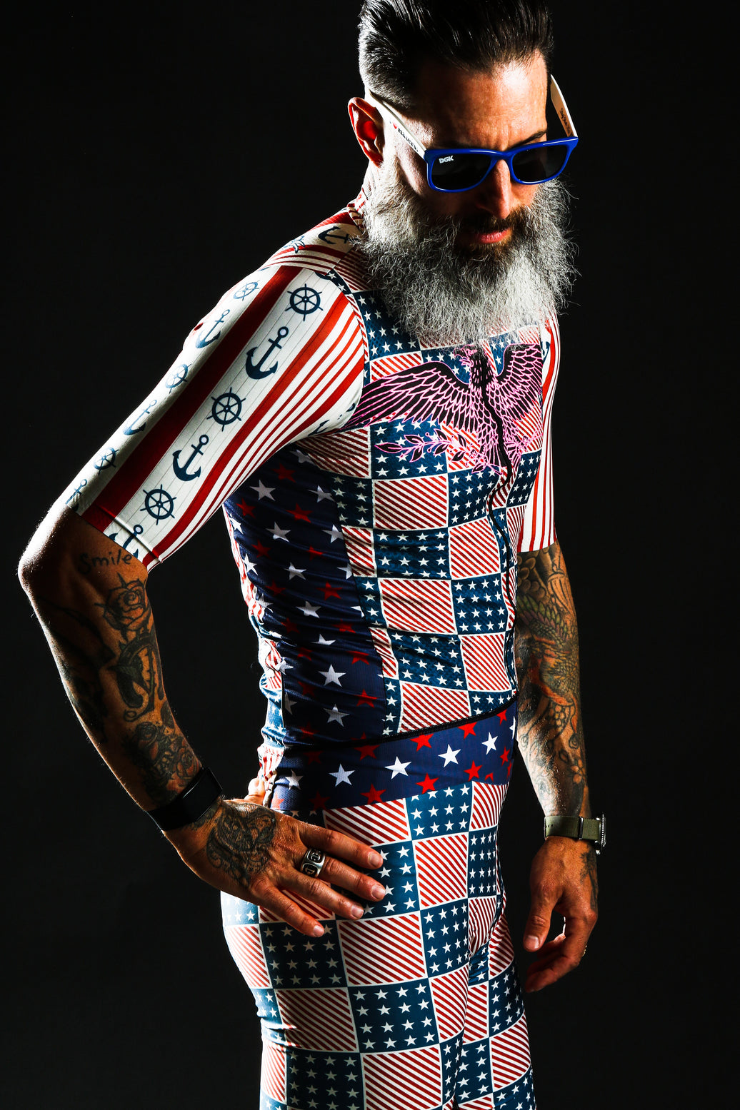 Voyager Series Anchor Small Logo Cycling Wear Set