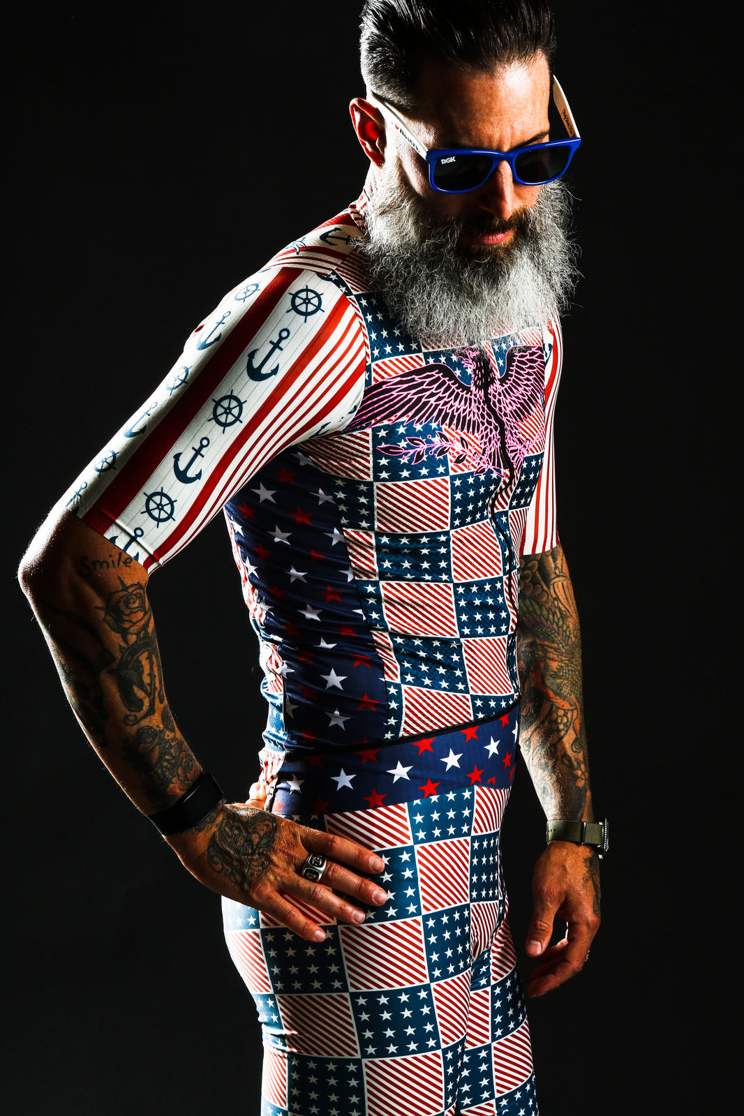 Voyager Series Anchor Small Logo Cycling Wear Set