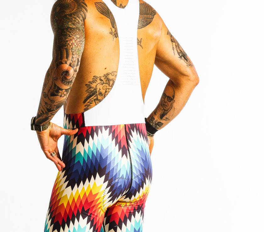 Colorful Argyle Pattern Professional Cycling Suit Cycling Pants