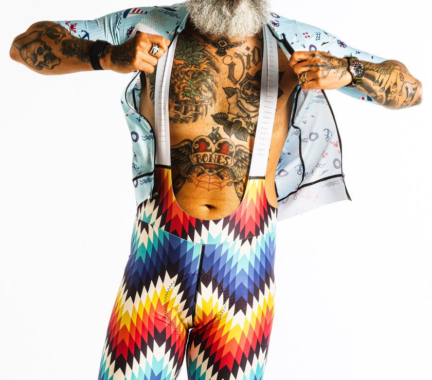 Colorful Argyle Pattern Professional Cycling Suit Cycling Pants