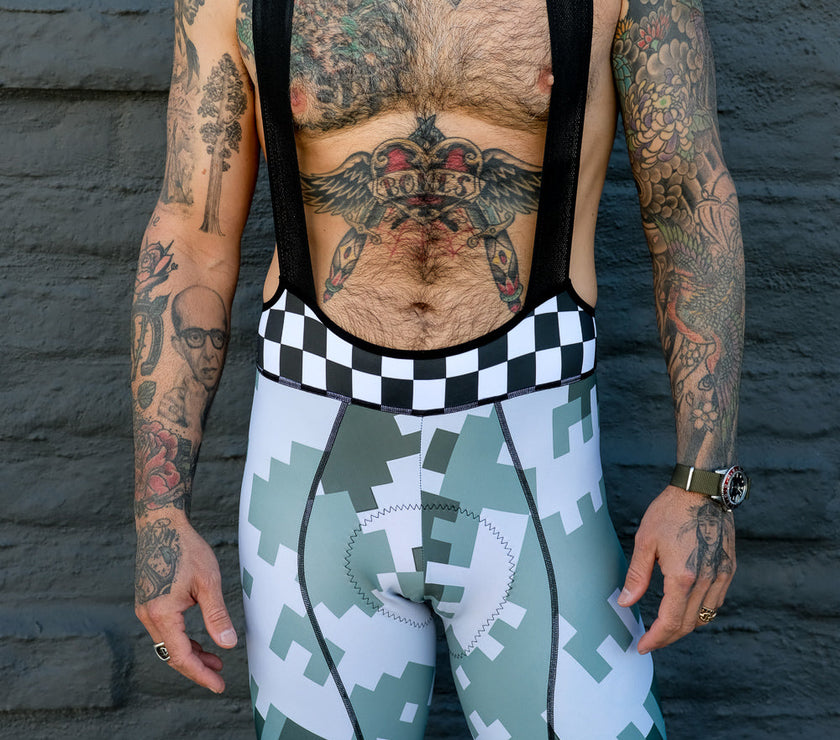 Camouflage Building Block Cycling Shorts