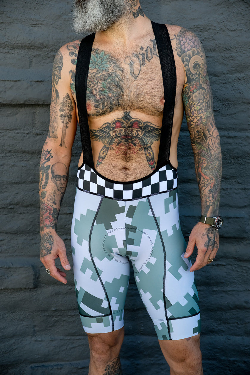 Camouflage Building Block Cycling Shorts