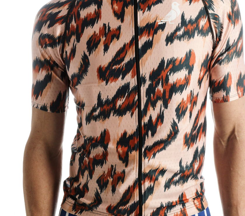 Classic Leopard Print Professional Cycling Equipment Breathable Cycling Clothing