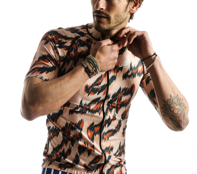 Classic Leopard Print Professional Cycling Equipment Breathable Cycling Clothing