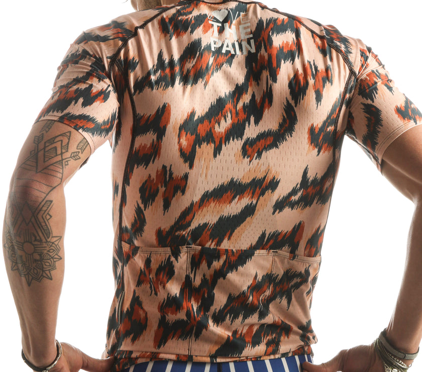 Classic Leopard Print Professional Cycling Equipment Breathable Cycling Clothing